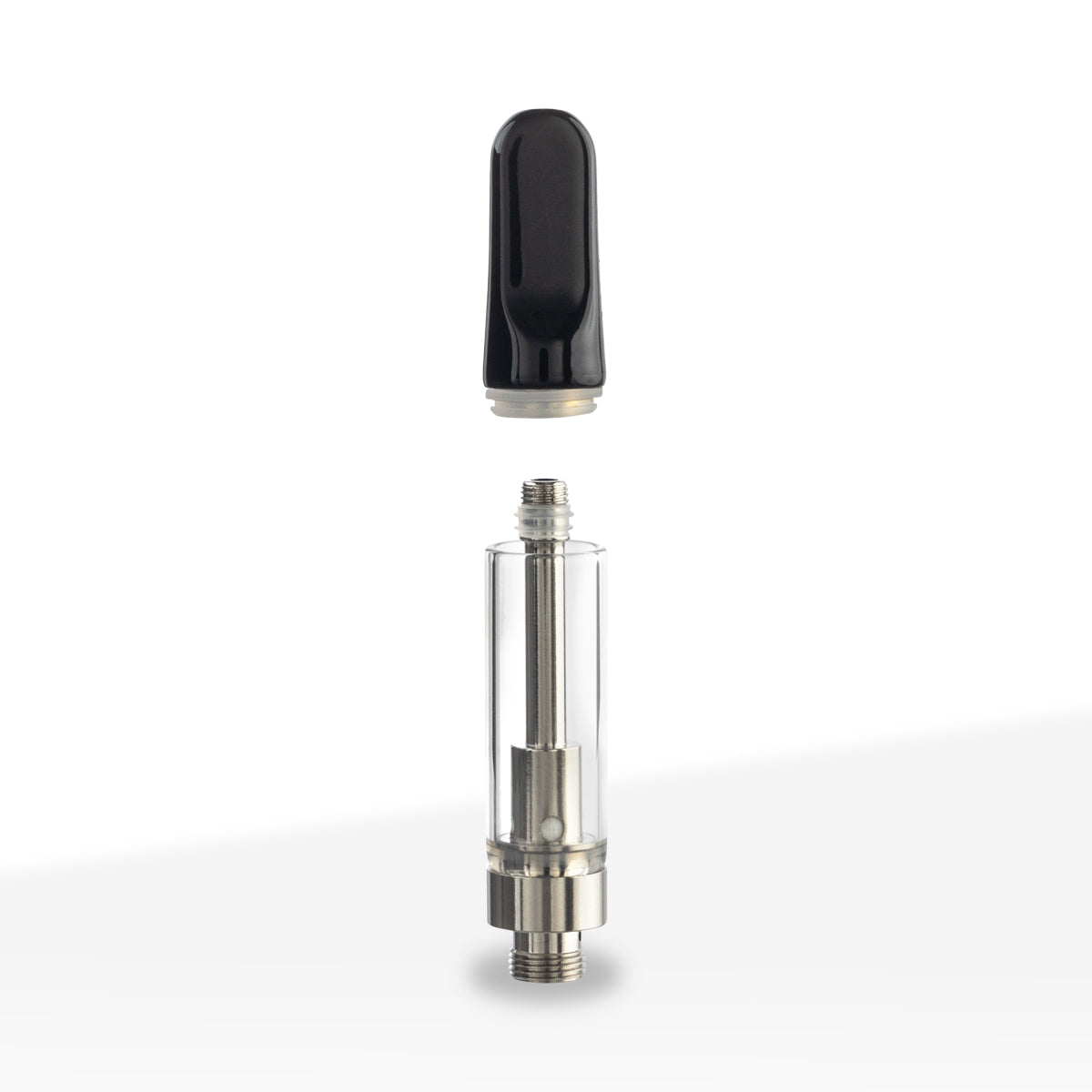 Vape Cartridge | Ceramic Coil w/ Black Tip | 1g - Screw On - 100 Count - Biohazard Inc