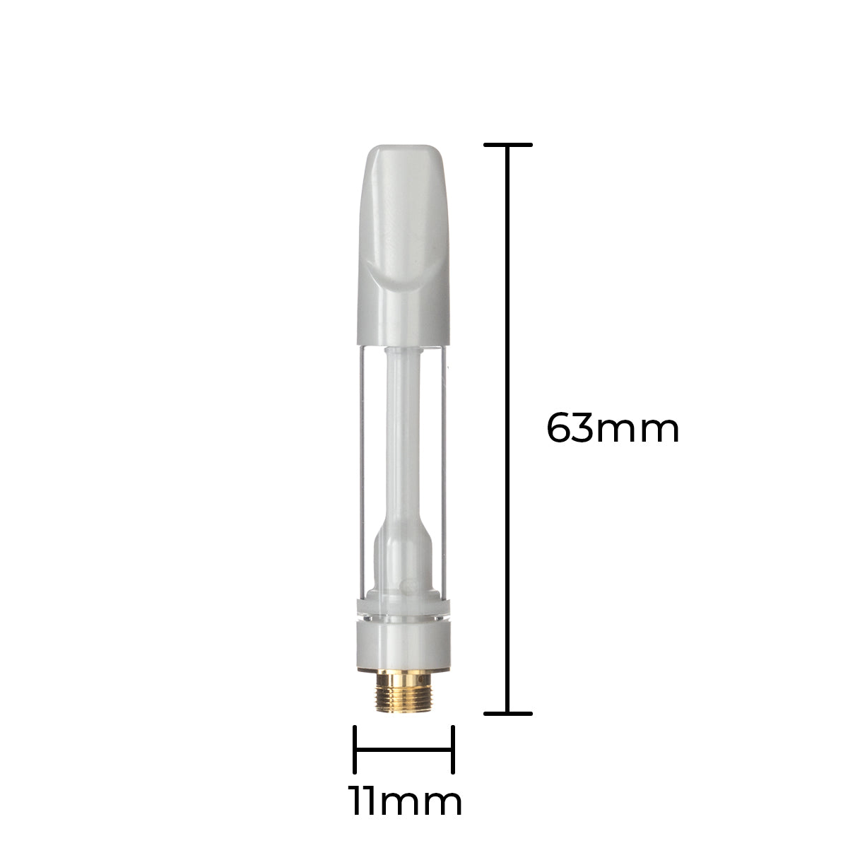 Zirco Cartridge | Ceramic Coil 4*2.0mm Aperture 510 Thread | 1.0ML - Press On - 100 Count - Biohazard Inc