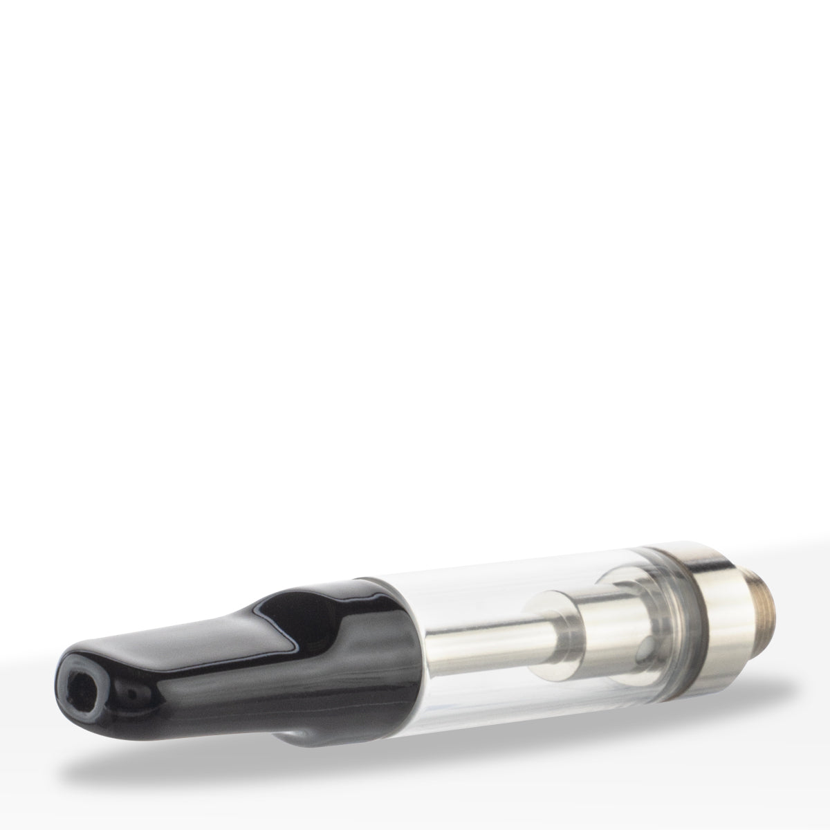 Vape Cartridge | Ceramic Coil w/ Black Flat Tip 1.5mm Aperture (510 Thread) | 1mL - Press On - 100 Count - Biohazard Inc