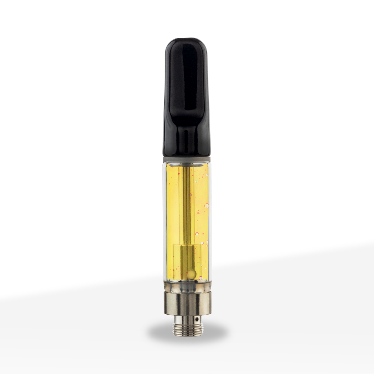 Vape Cartridge | Ceramic Coil w/ Black Flat Tip 1.5mm Aperture (510 Thread) | 1mL - Press On - 100 Count - Biohazard Inc