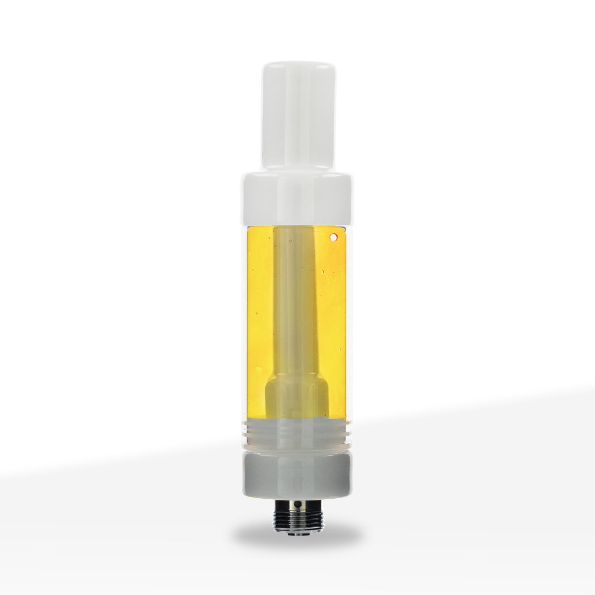Vape Cartridge | Ceramic Coil w/ White Round Tip (510 Thread) | 2ml - Press On - 100 Count Biohazard Inc