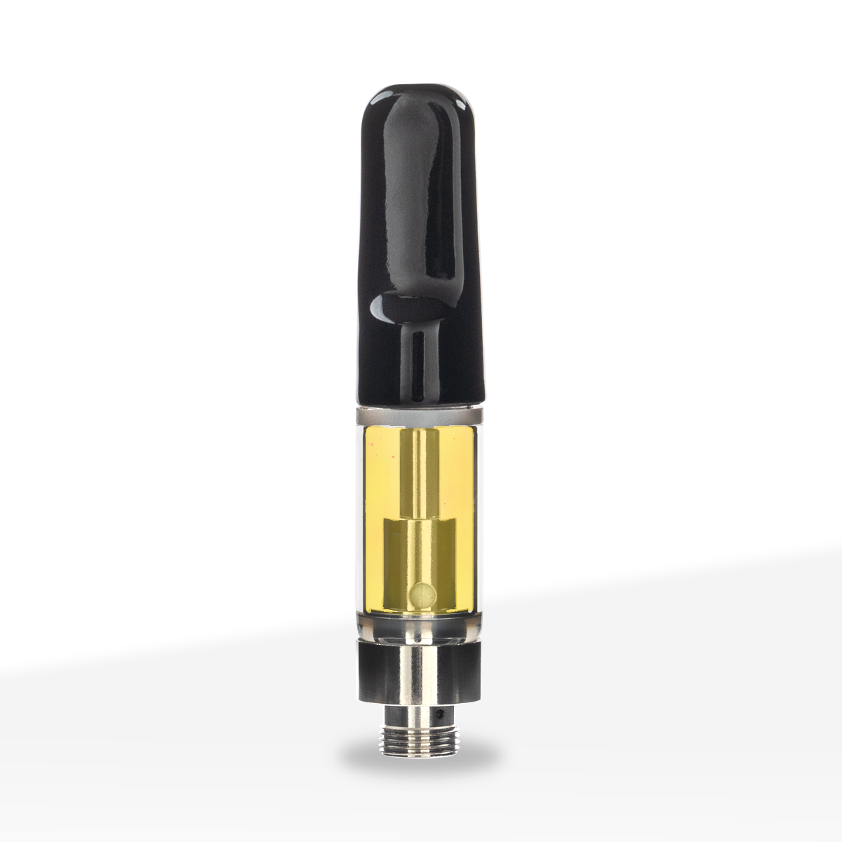 Vape Cartridge | Ceramic Coil w/ Black Flat Tip (510 Thread) | 0.5ml - Press On - 100 Count Biohazard Inc
