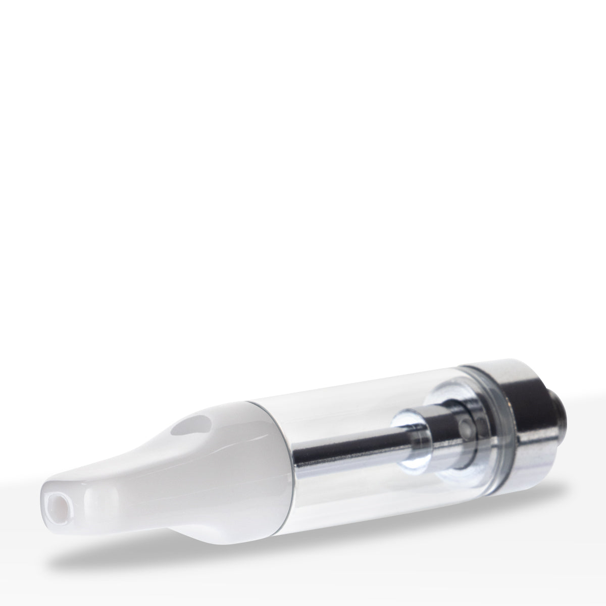 510 Vape Cartridge | Ceramic Coil with White Ceramic Mouth Tip | 2g - Screw On - 100 Count - Biohazard Inc
