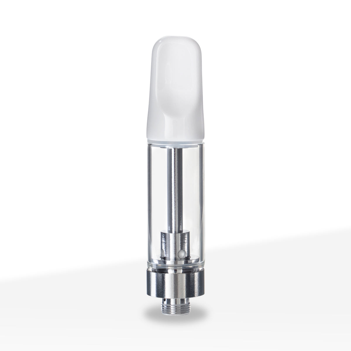 510 Vape Cartridge | Ceramic Coil with White Ceramic Mouth Tip | 2g - Screw On - 100 Count - Biohazard Inc