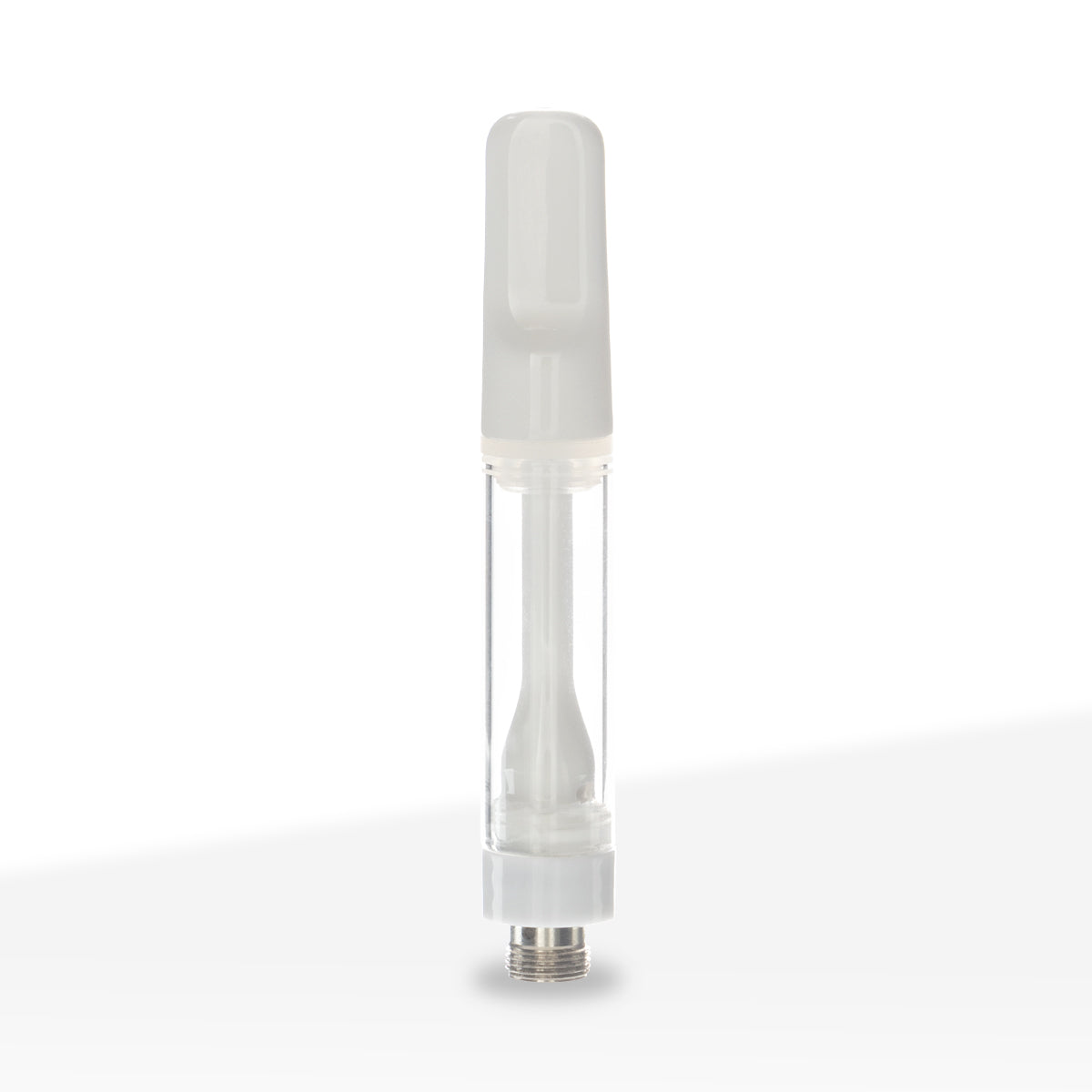Vape Cartridge | Ceramic Coil w/ White Flat Tip (510 Thread) | 1mL - Press On - 100 Count Biohazard Inc