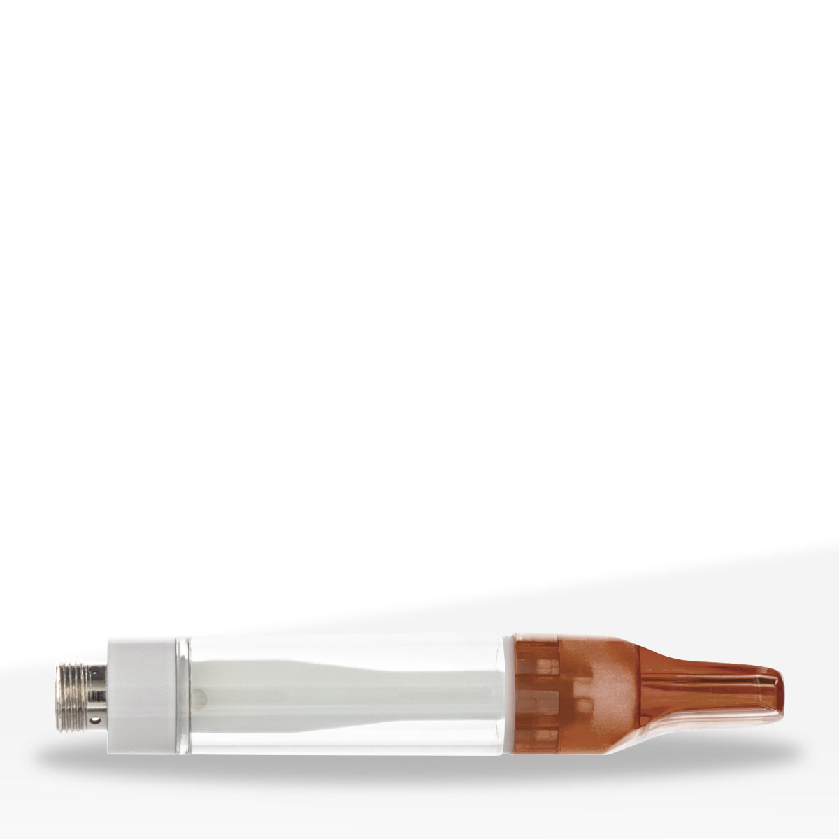 510 Vape Cartridge | Full Ceramic with Amber Plastic Mouth Tip | 1mL - Press On - 100 Count - Biohazard Inc