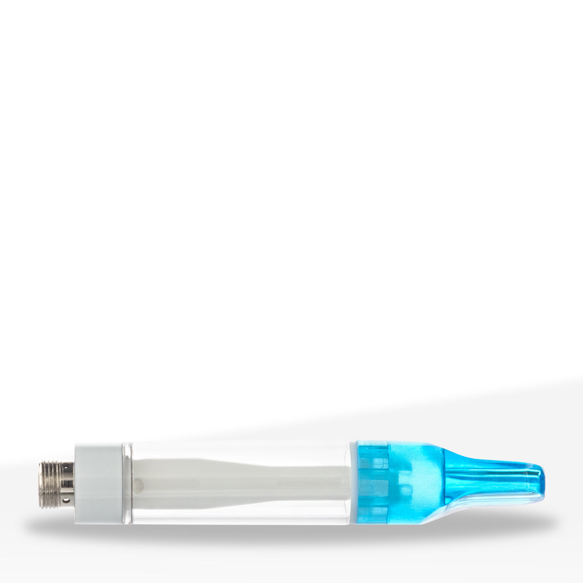 510 Vape Cartridge | Full Ceramic with Blue Plastic Mouth Tip | 1mL - Press On - 100 Count - Biohazard Inc