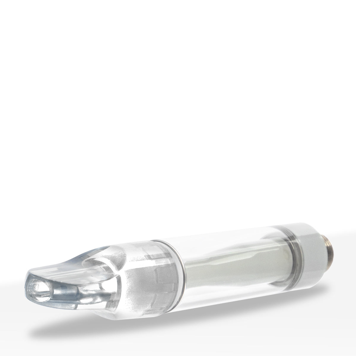 510 Vape Cartridge | Full Ceramic with Clear Plastic Mouth Tip | 1mL - Press On - 100 Count - Biohazard Inc