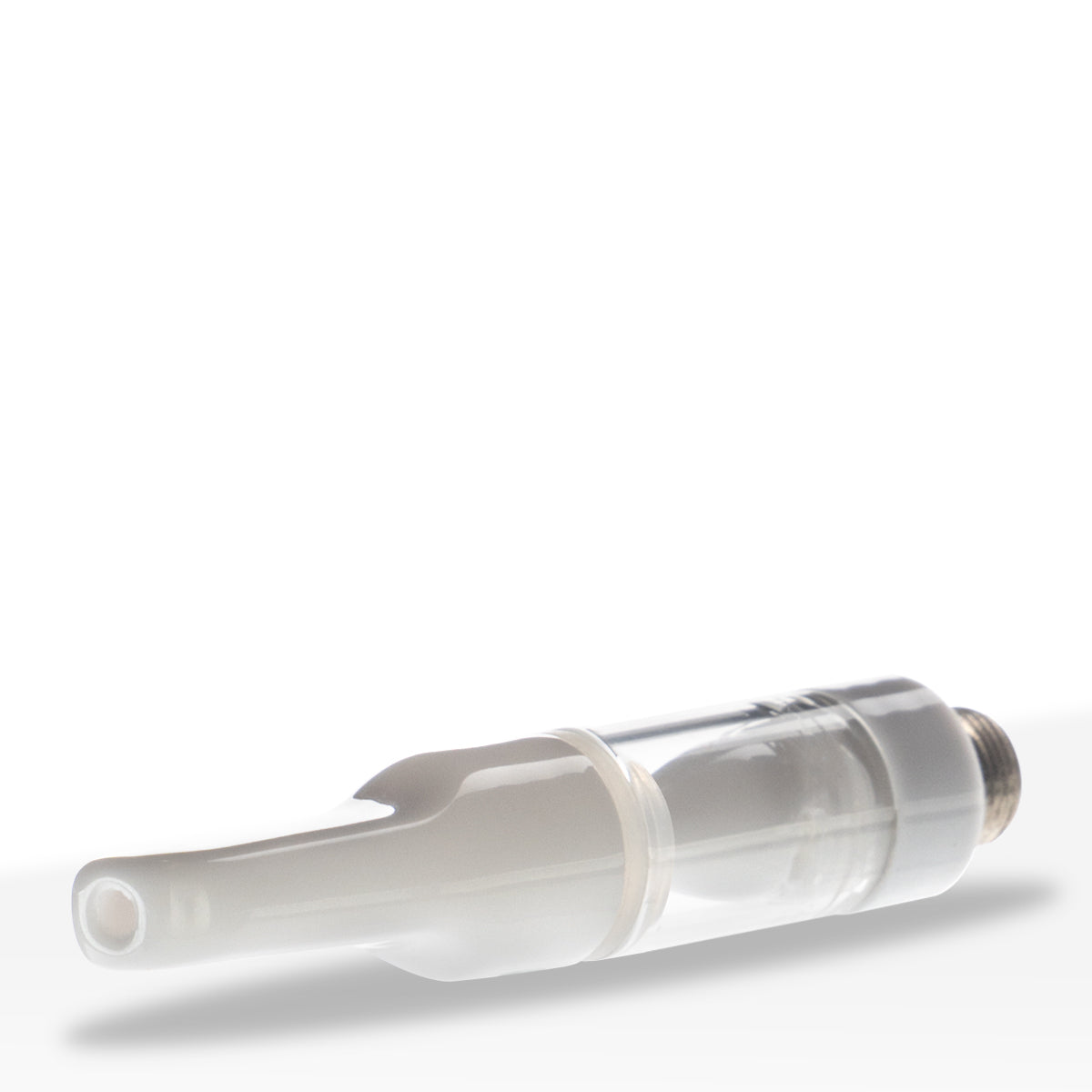 510 Vape Cartridge | Full Ceramic with White Mouth Tip | 0.5g - Press On - 100 Count