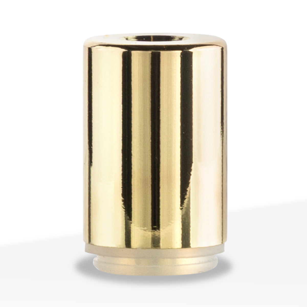 Vape Mouth Tip| Metal Round | Various Colors - Press On - 100 Count - Gold