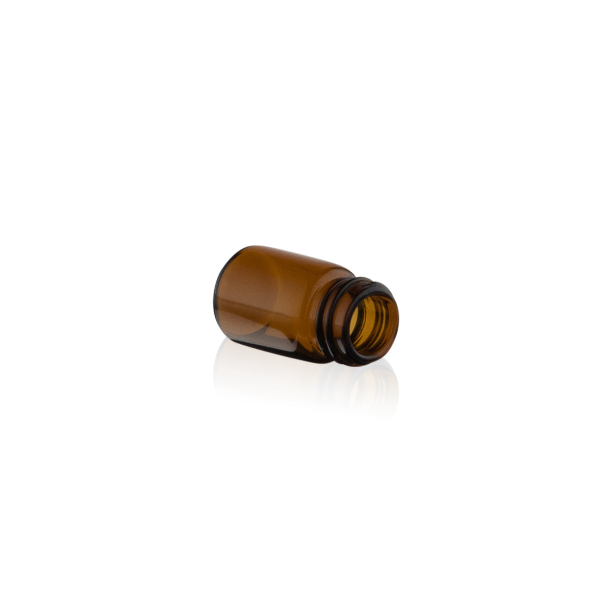 American Glass Vial | Oil Vial 13/425 Thread | 27mm - Amber - 144 Count - Biohazard Inc