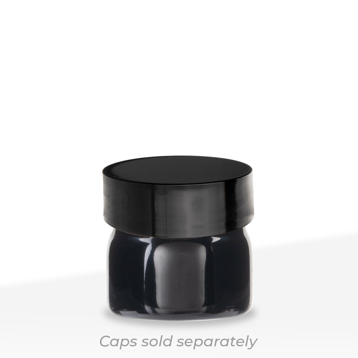 American Glass Vial | Oil Vial 28/400 Thread | 26mm - Black - 144 Count - Biohazard Inc - Caps sold separately