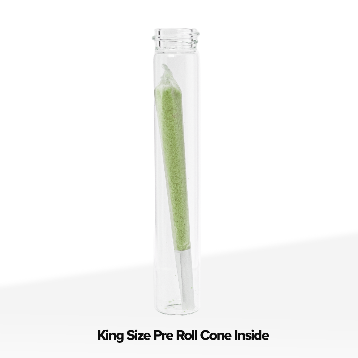 American Glass Vial | Pre-Roll Tube 20/400 Thread | 120mm - Clear - 240 Count Biohazard Inc