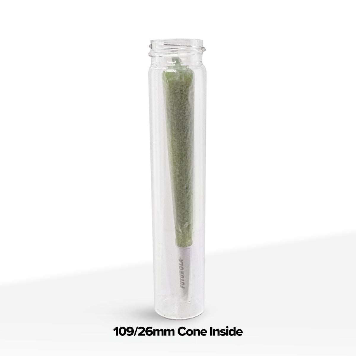Glass Vial | Clear Glass Blunt Pre-Roll Tube | 22mm - 110mm - 144 Count Biohazard Inc