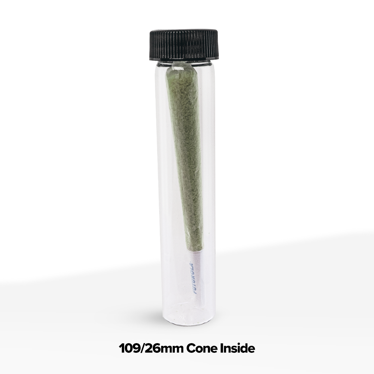 Glass Vial | Clear Glass Blunt Pre-Roll Tube | 22mm - 110mm - 144 Count Biohazard Inc