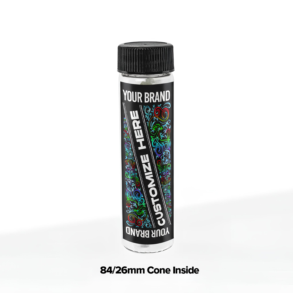 American Glass Vial | Blunt Tube 20-400 Thread | 85mm - Clear - 203 Count Biohazard Inc