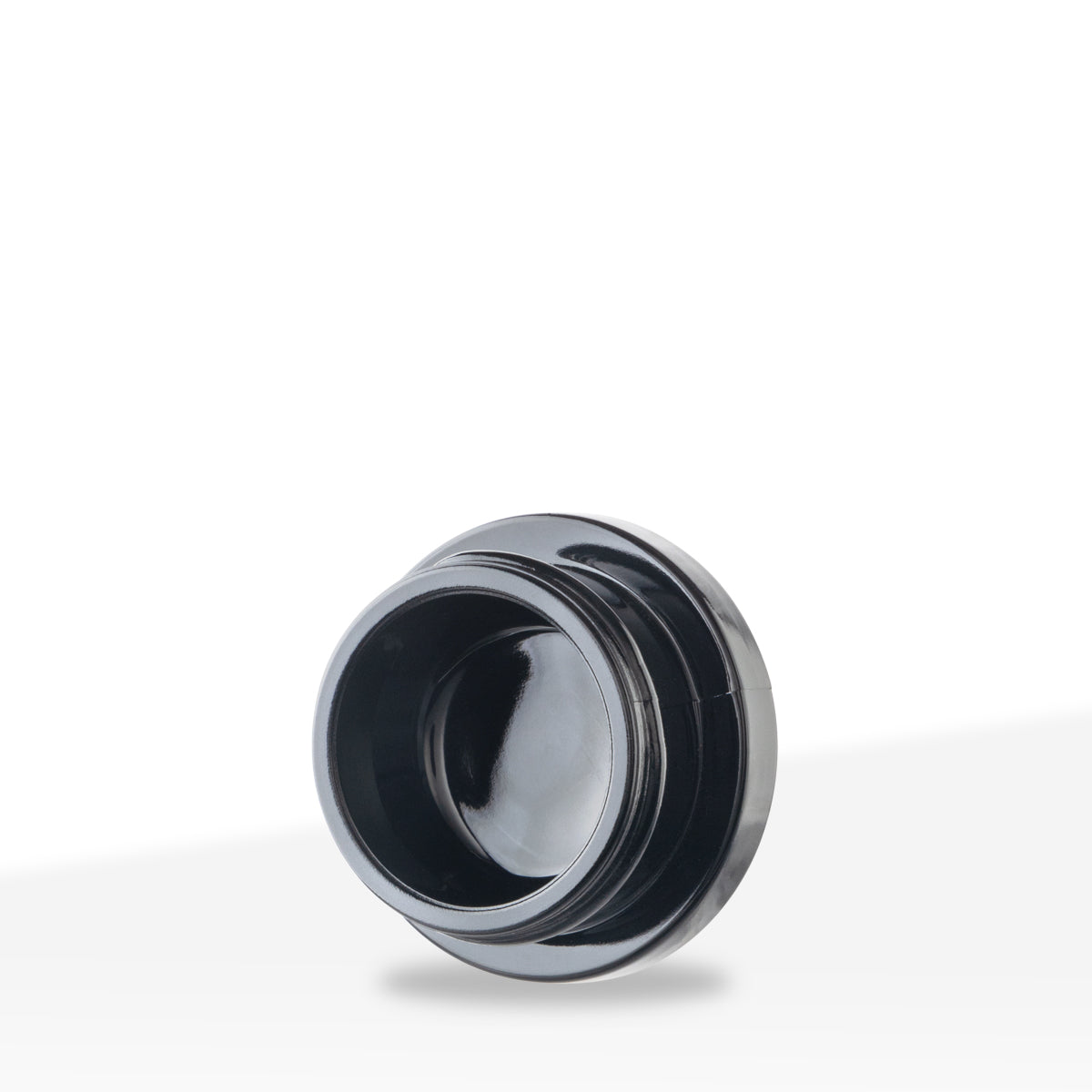 Concentrate Containers | Bottom Round Glass Concentrate Jars - Black | 38mm - 9mL - Various Counts - Biohazard Inc