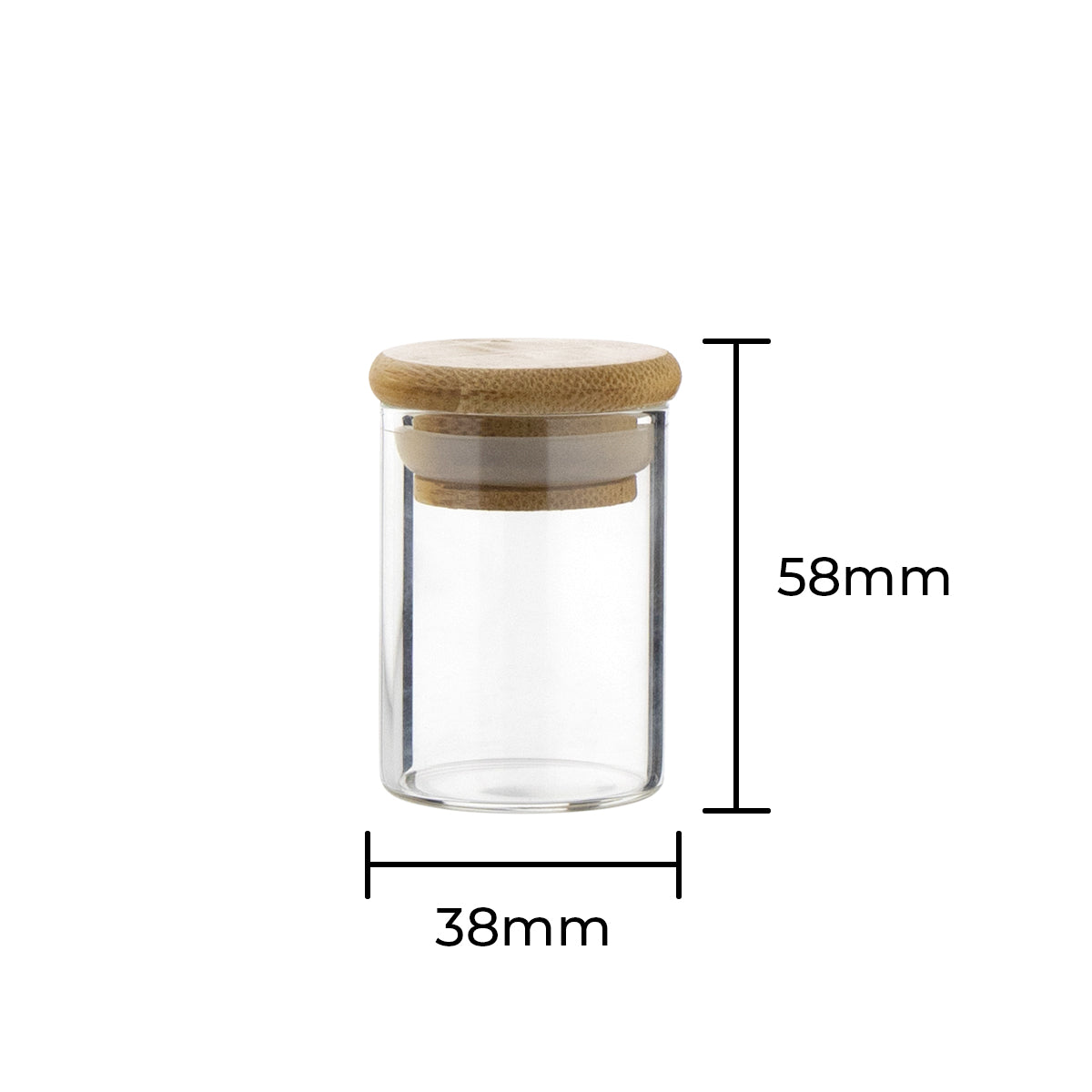 Stash Weed Jar | Straight Sided w/ Wooden Lid | 1oz - Clear - 200 Count - Biohazard Inc - Infographic