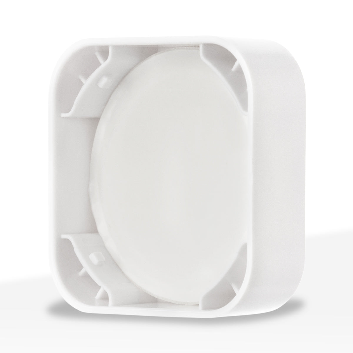 Glass Concentrate Jar | Child Resistant Square w/ Caps | 9ml - Various Colors - 250 Count - Biohazard Inc - Clear Jar with White Cap