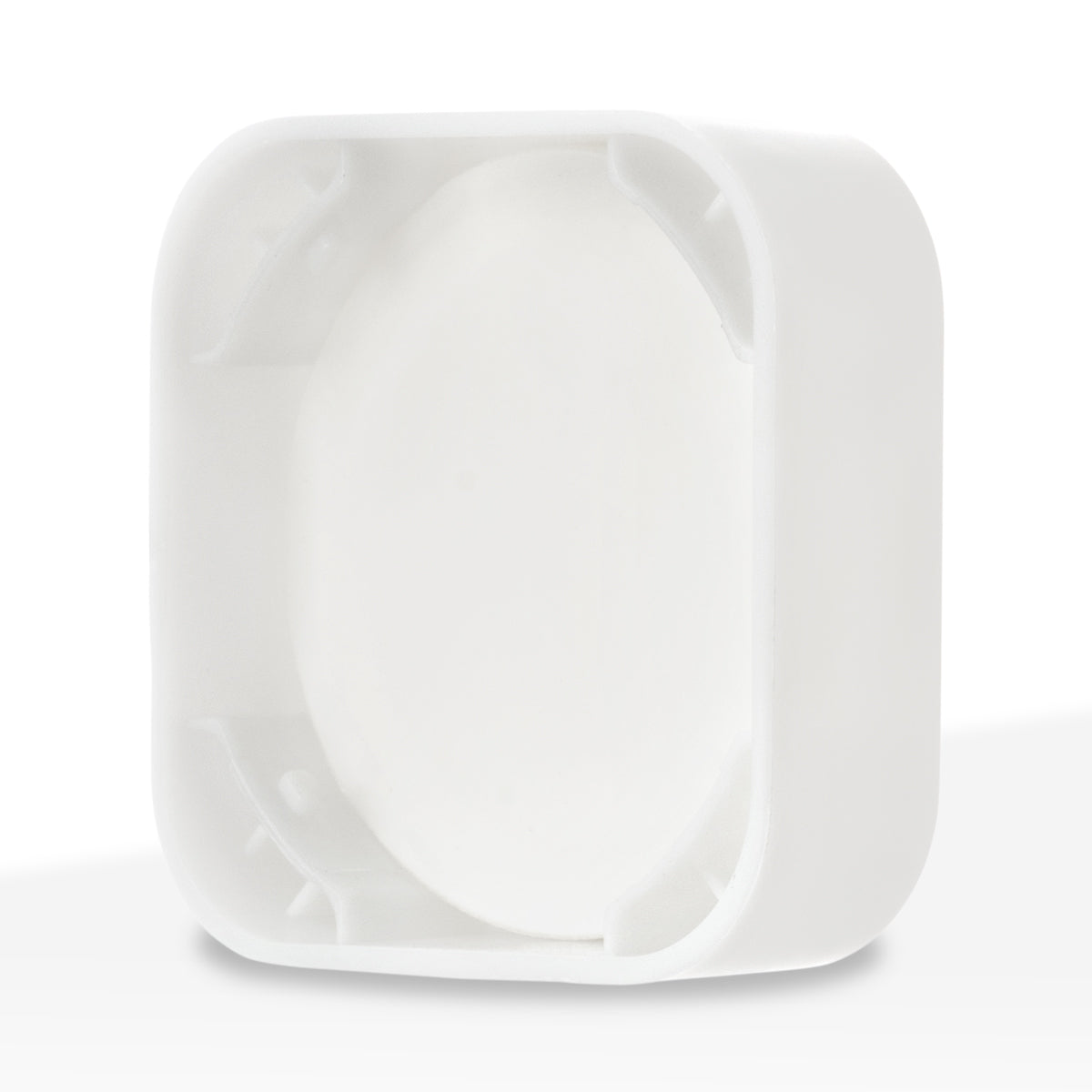 Glass Concentrate Jar | Child Resistant Square w/ Caps | 9ml - Various Colors - 250 Count - Biohazard Inc - White Jar with White Cap