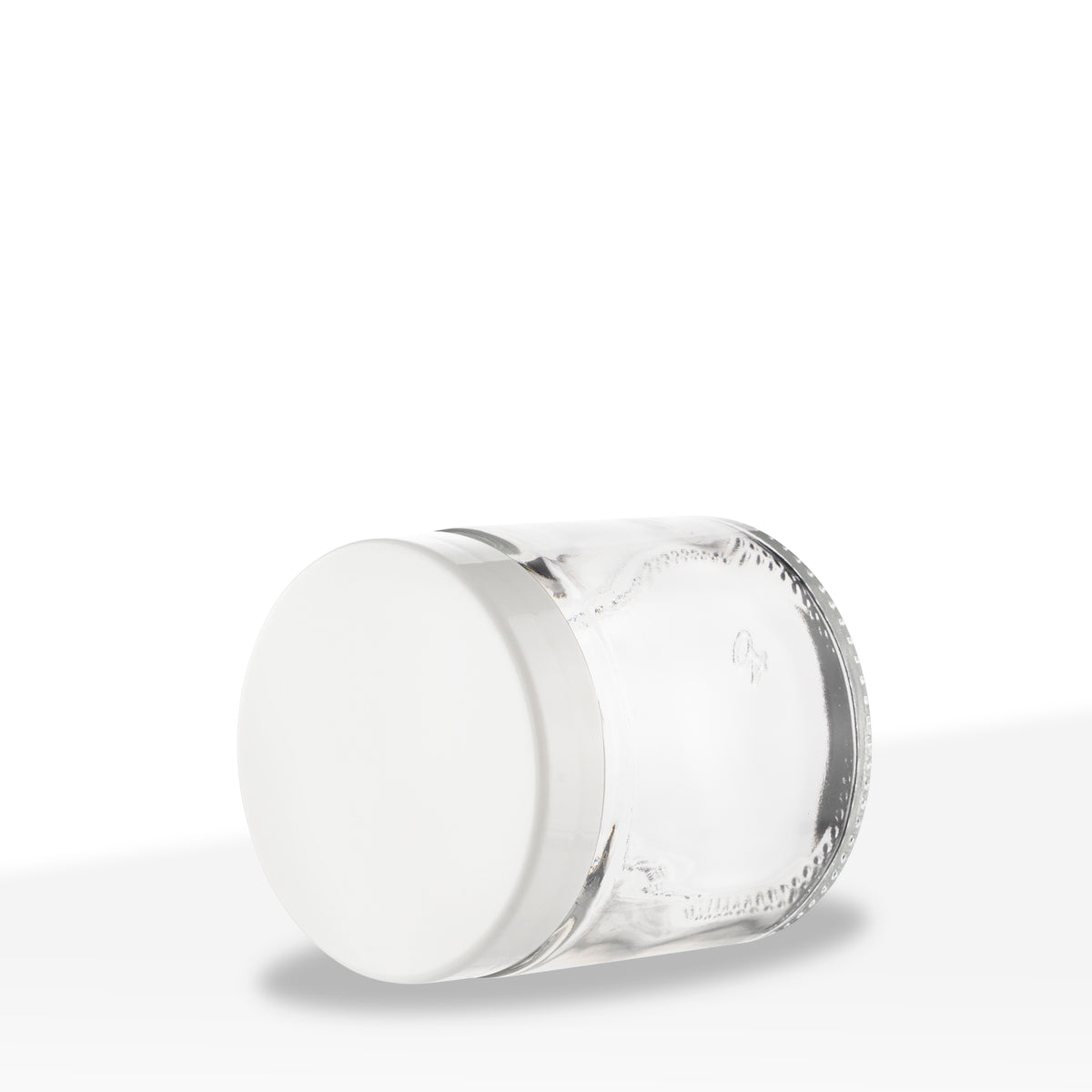 Glass Jars | Straight-Sided w/ Smooth White Caps | 3oz - Clear - 150 Count