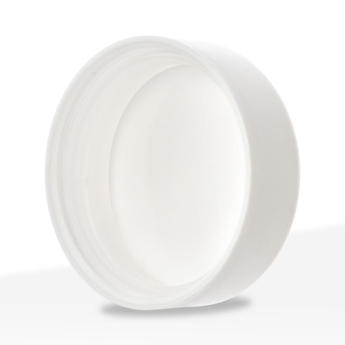 Glass Concentrate Jar | Child Resistant Thick Round Base w/ Caps | 7mL - White - 160 Count - Biohazard Inc