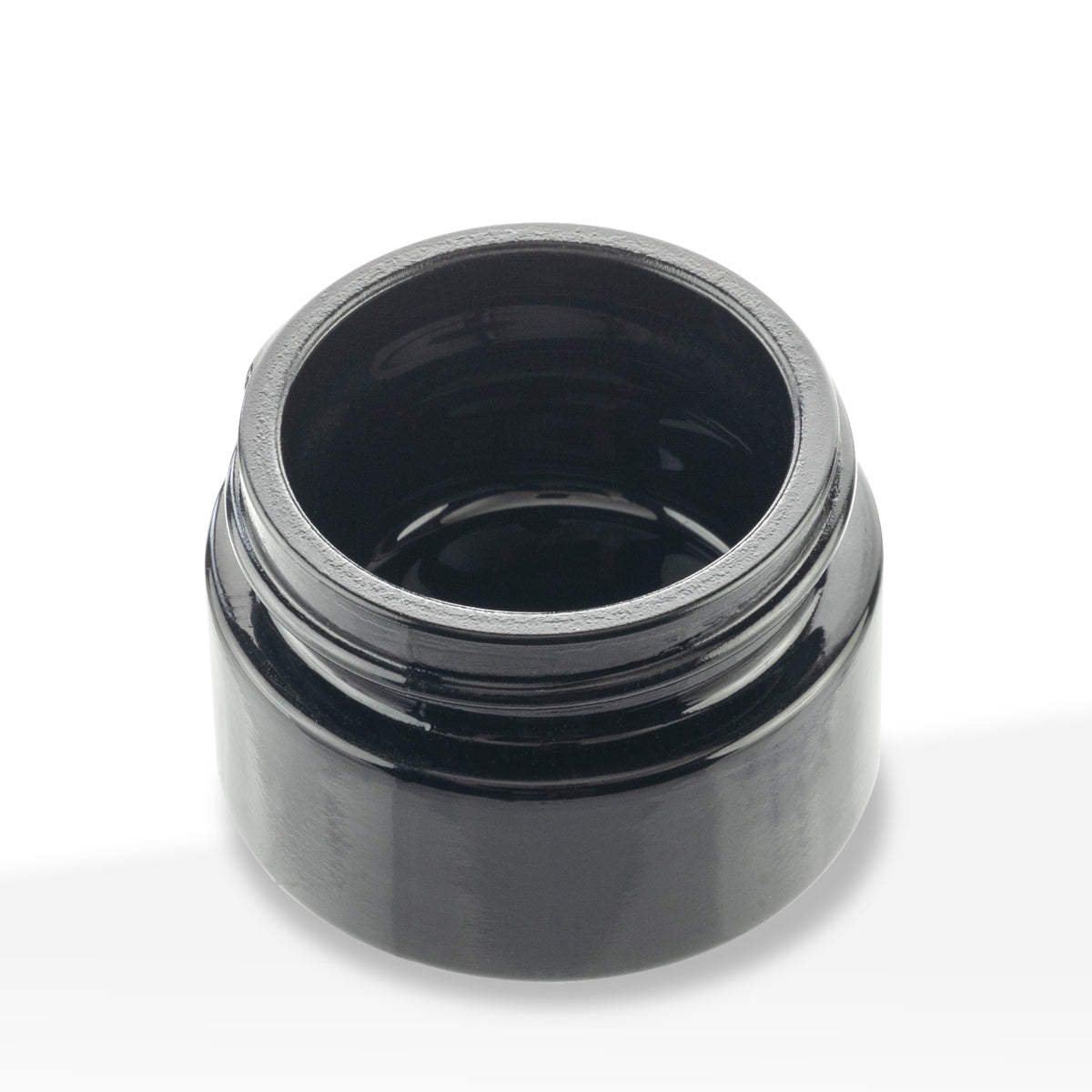 Glass Concentrate Jar | Black UV w/ Caps | 15ml - Black - 200 Count Biohazard Inc
