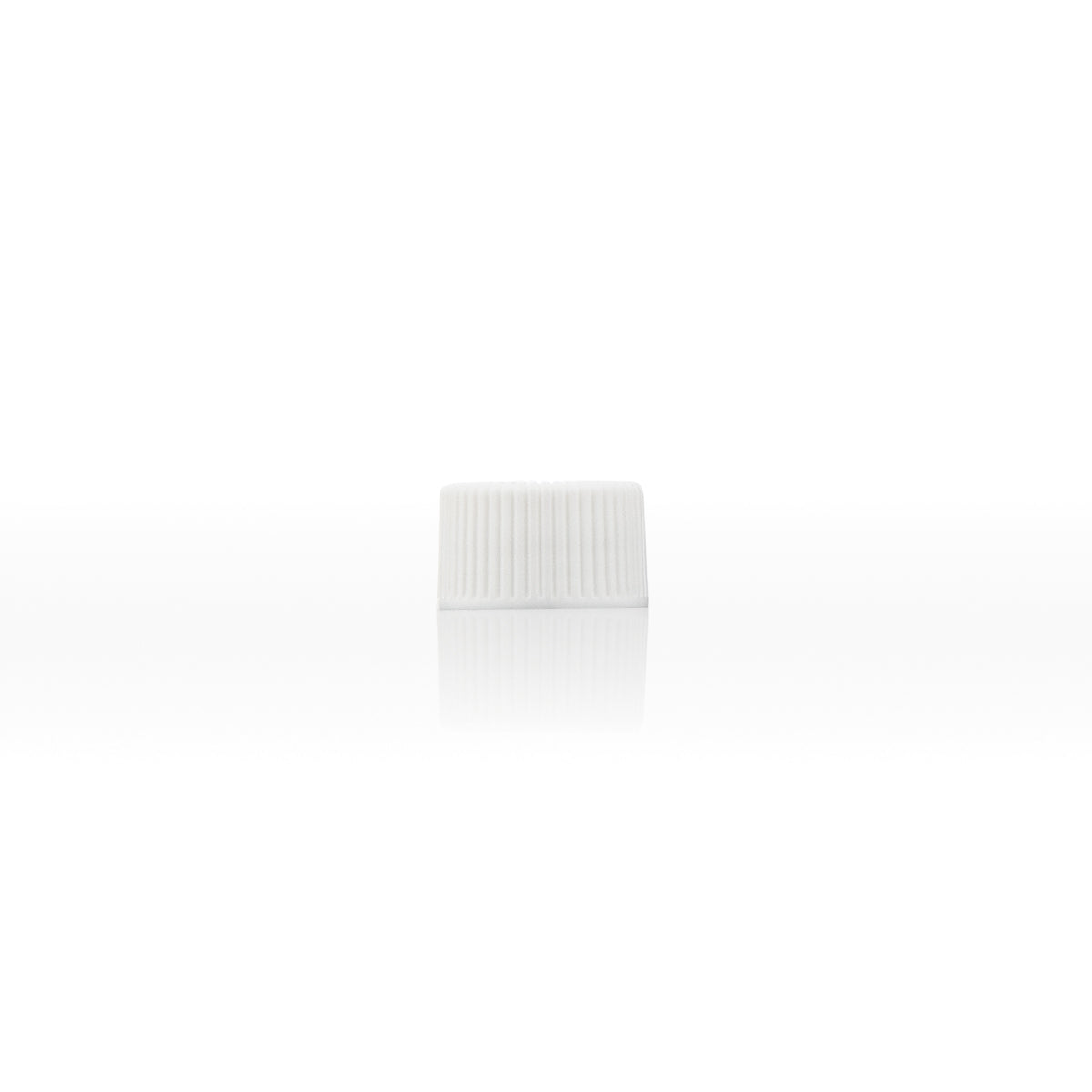 Plastic Cap | Ridged Polypropylene w/ Foam Liner | 15mm - White - 371 Count - Biohazard Inc