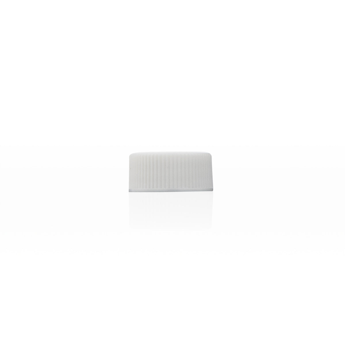 Plastic Cap | Ribbed w/ Foam Liner | 20mm - White - 240 Count