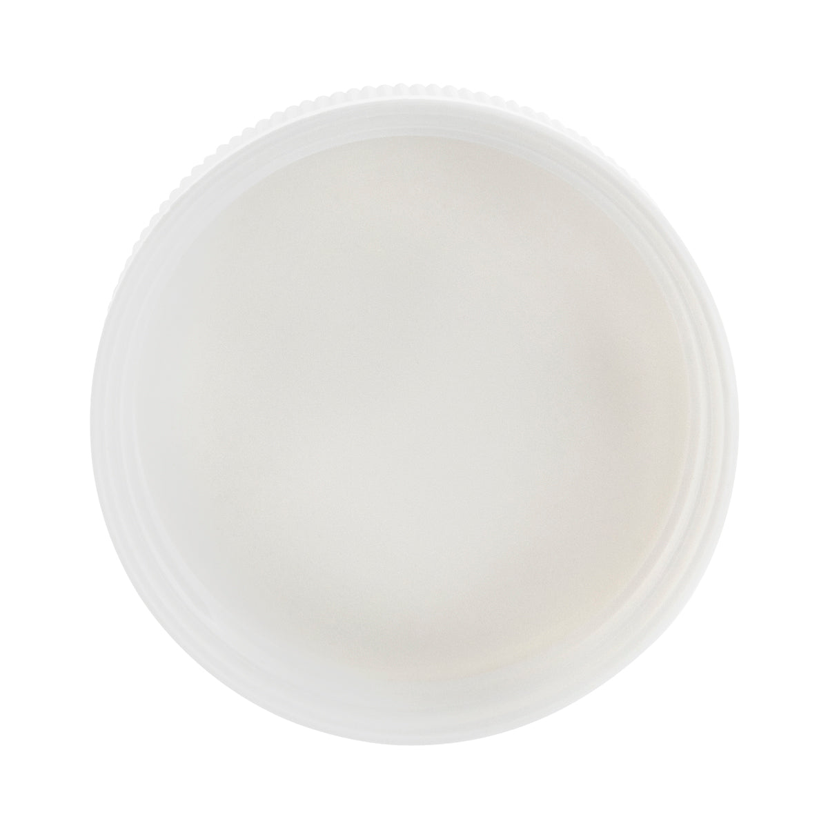 Child Resistant Plastic Caps | Debossed Ribbed w/ Foam Liner | 63mm - White - Biohazard Inc