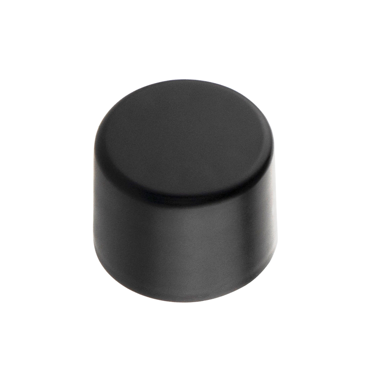 Child Resistant Plastic Caps | Smooth Matte w/ Foam Liner | 18mm - Black - 144 Count