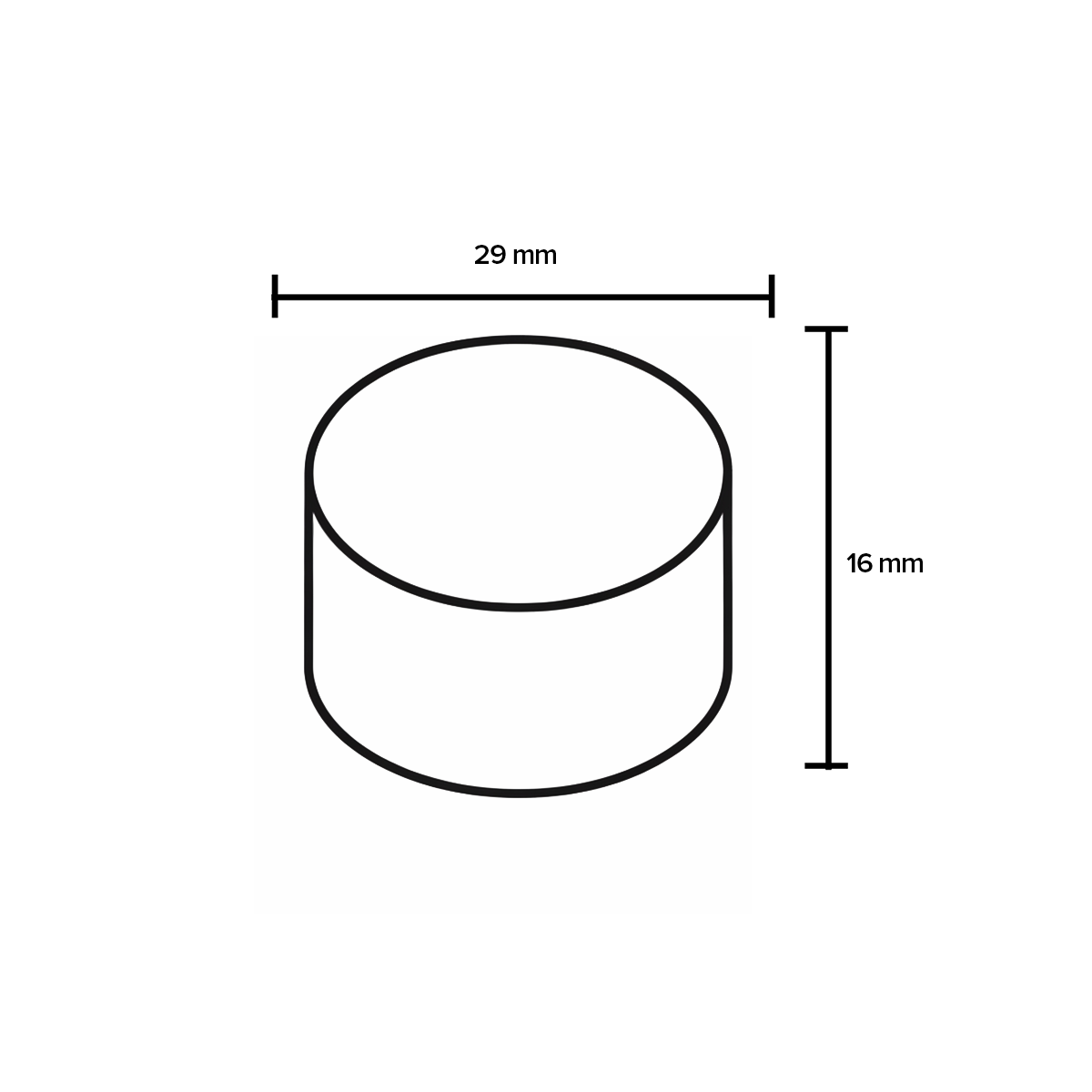 Child Resistant Plastic Caps | Smooth Matte w/ Foam Liner | 22mm - Black - 144 Count - Biohazard Inc