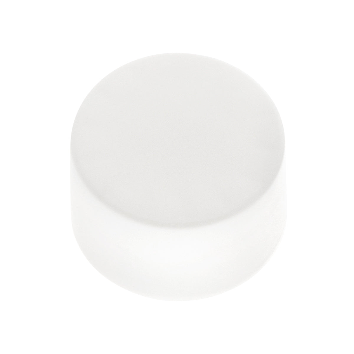 Child Resistant Plastic Caps | Smooth Matte w/ Foam Liner | 24mm - White - 144 Count - Biohazard Inc