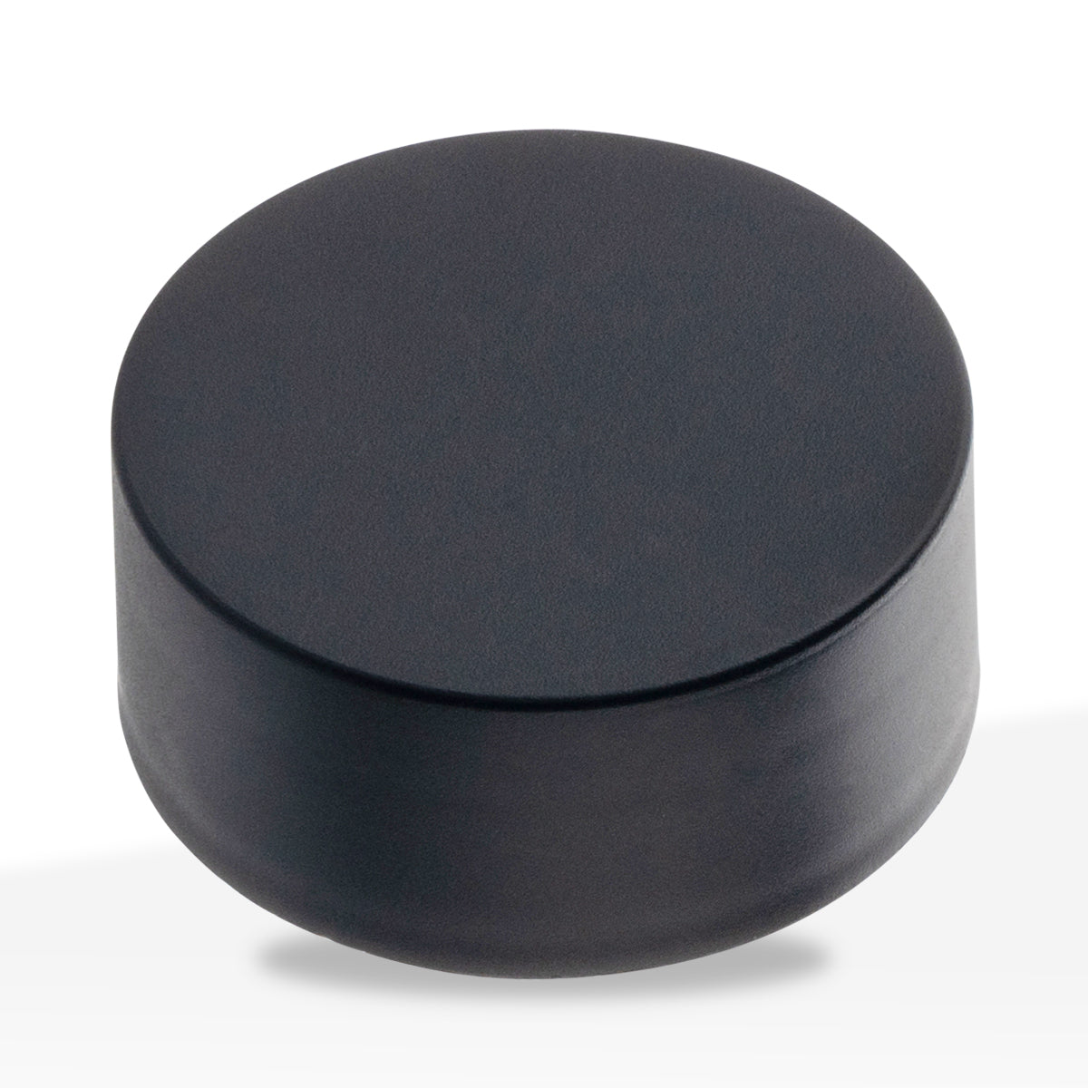 Child Resistant Plastic Caps | Smooth Matte w/ Foam Liner | 33mm - Black - 216 Count