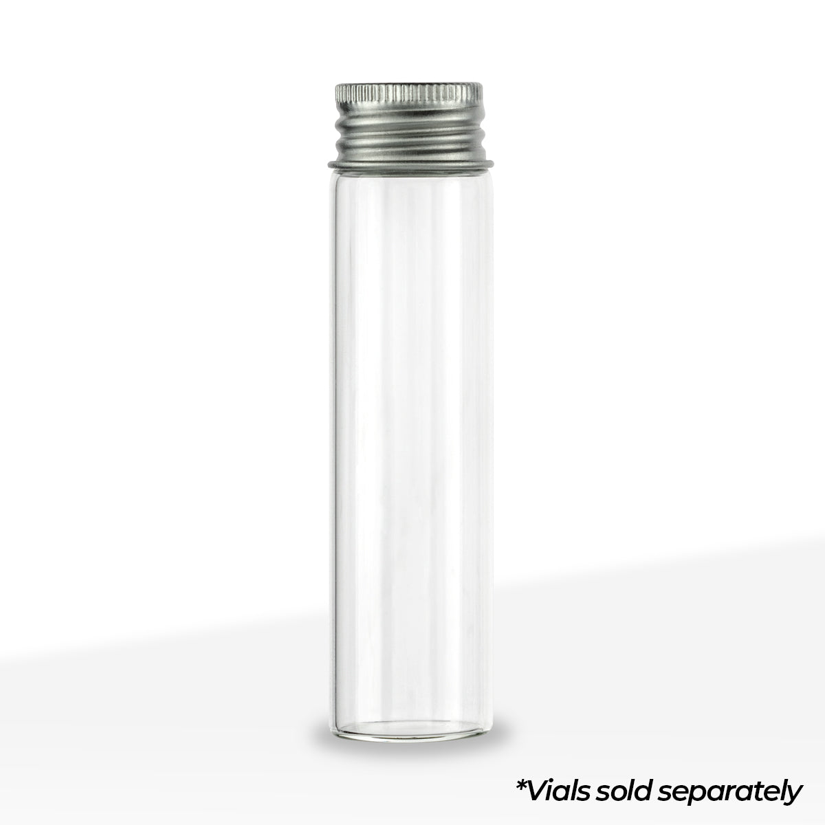 Metal Caps | Screw Lid w/ PE Liner | 22mm - Silver - 250 Count - Biohazard Inc