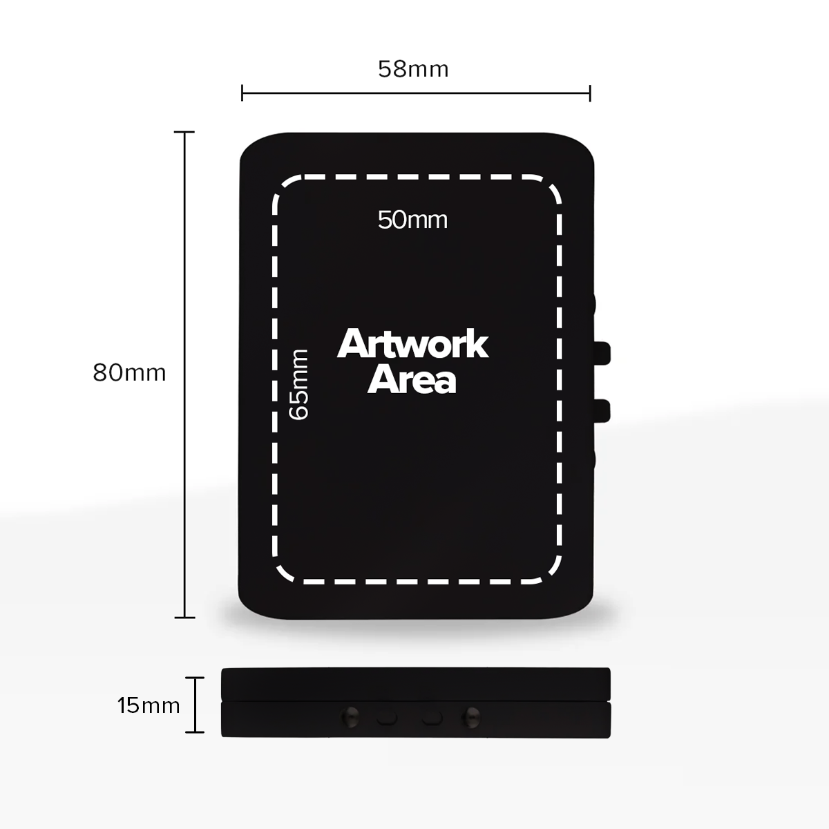 Child Resistant Edible Container | Metal Tin | 3" x 2.25" - 400 Count - Various Colors - Biohazard Inc - Black