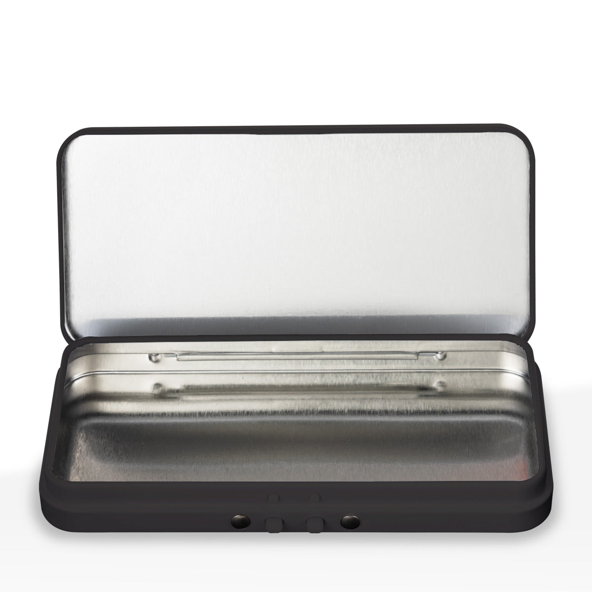 Child Resistant Edible Container | Metal Tin | 4.75" x 2.25" - 300 Count - Various Colors - Biohazard Inc - Black