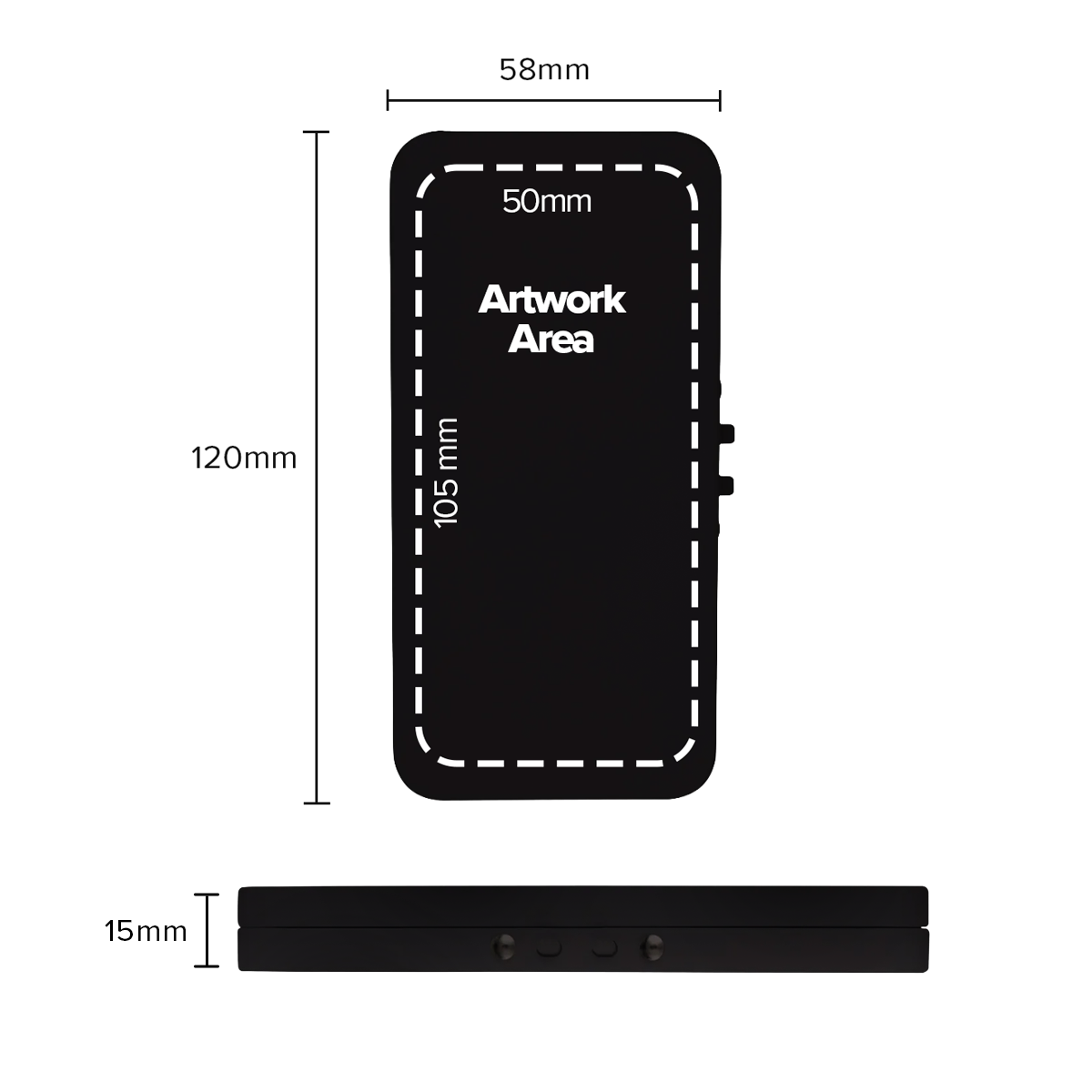 Child Resistant Edible Container | Metal Tin | 4.75" x 2.25" - 300 Count - Various Colors - Biohazard Inc - Black