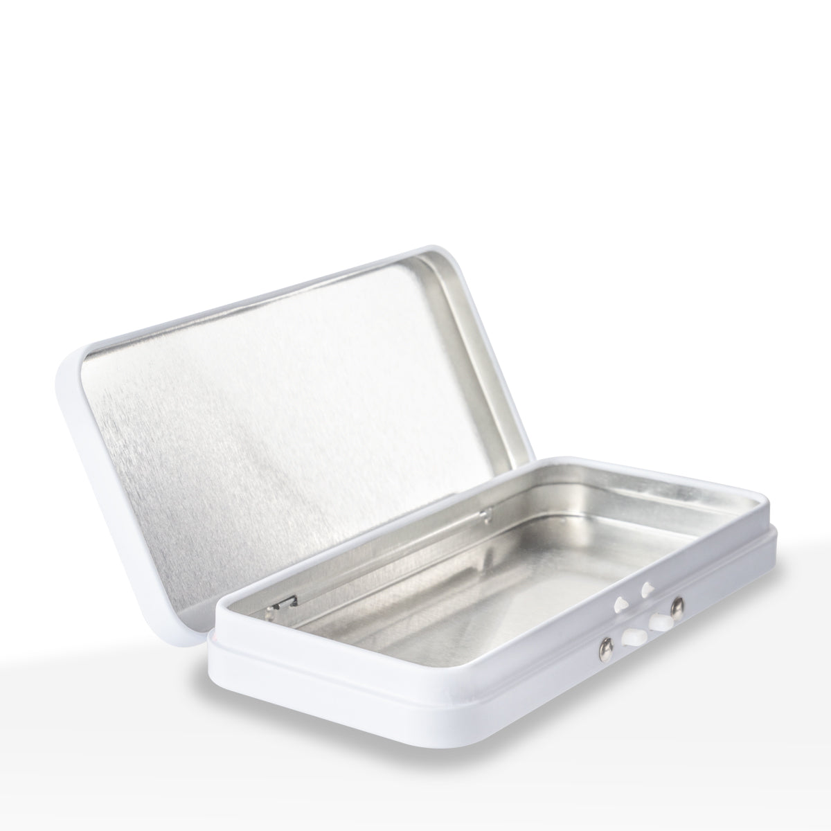 Child Resistant Edible Container | Metal Tin | 4.75" x 2.25" - 300 Count - Various Colors - Biohazard Inc - White