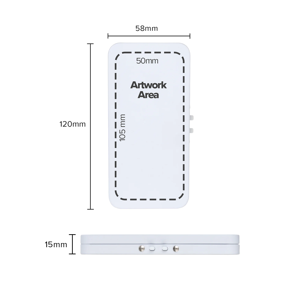 Child Resistant Edible Container | Metal Tin | 4.75" x 2.25" - 300 Count - Various Colors - Biohazard Inc - White