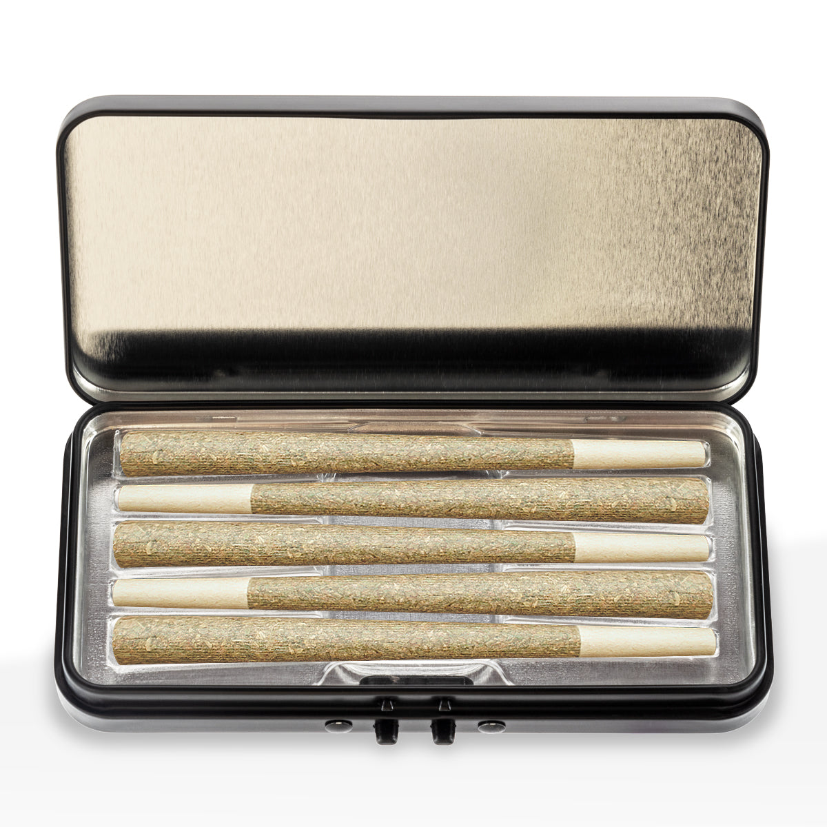 Pre-Roll & Edible Metal Tin Insert | Plastic Insert for 5 Pre-Rolls | 120mm x 58mm - 1000 Count - Biohazard Inc