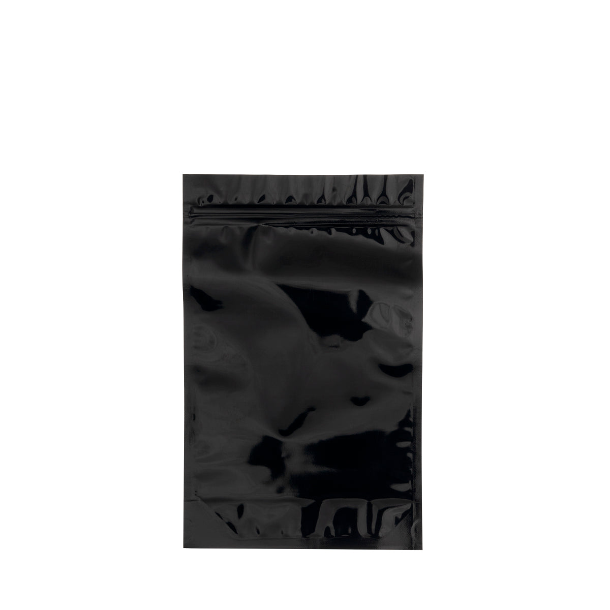 Tamper Evident | Glossy Black Mylar Bags | 6" x 9" - 28g - 1000 Count - Biohazard Inc - No Tear Notch
