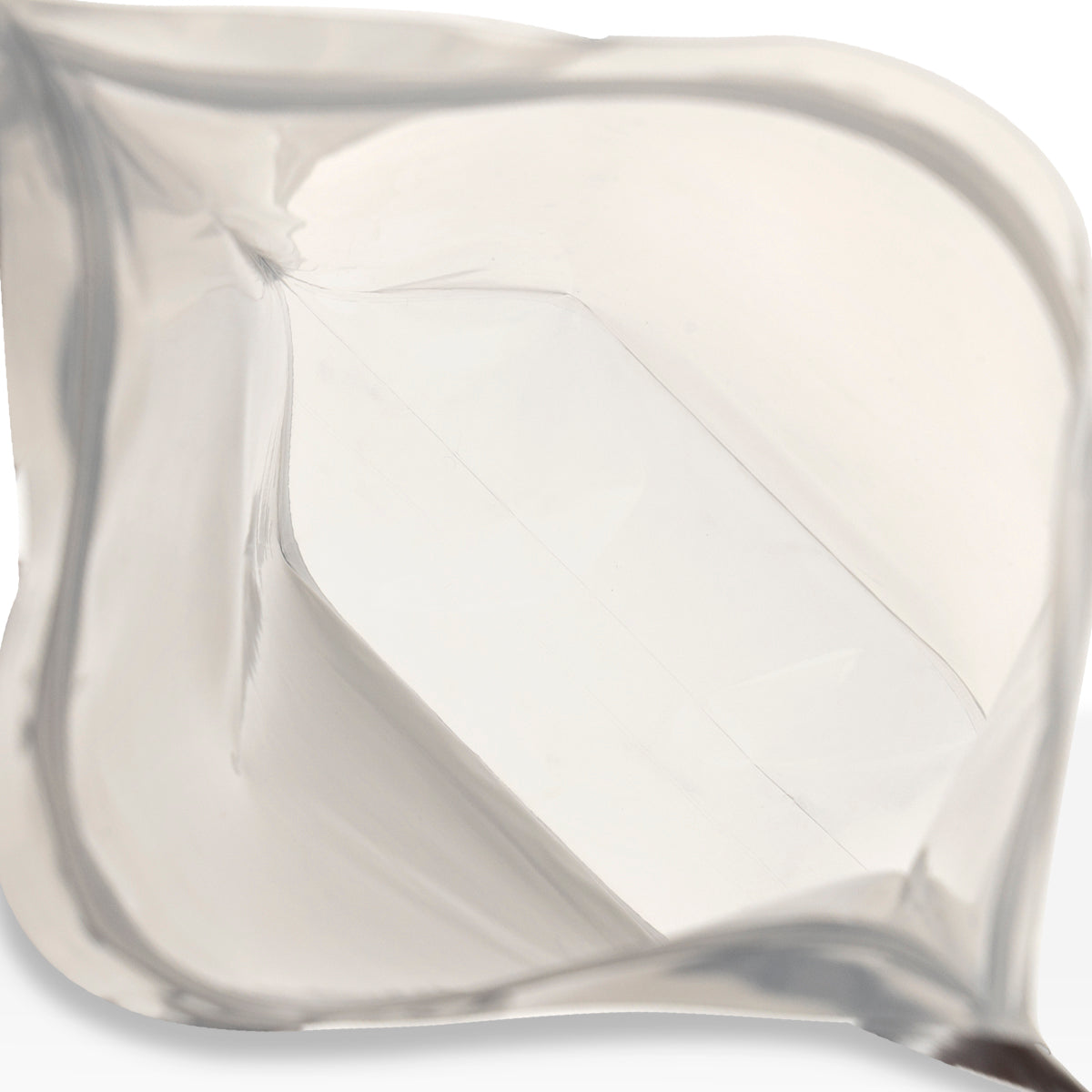 Tamper Evident | Silver Vista Mylar Bags | 4" x 5" - 3.5g - 1000 Count - Biohazard Inc - Tear Notch