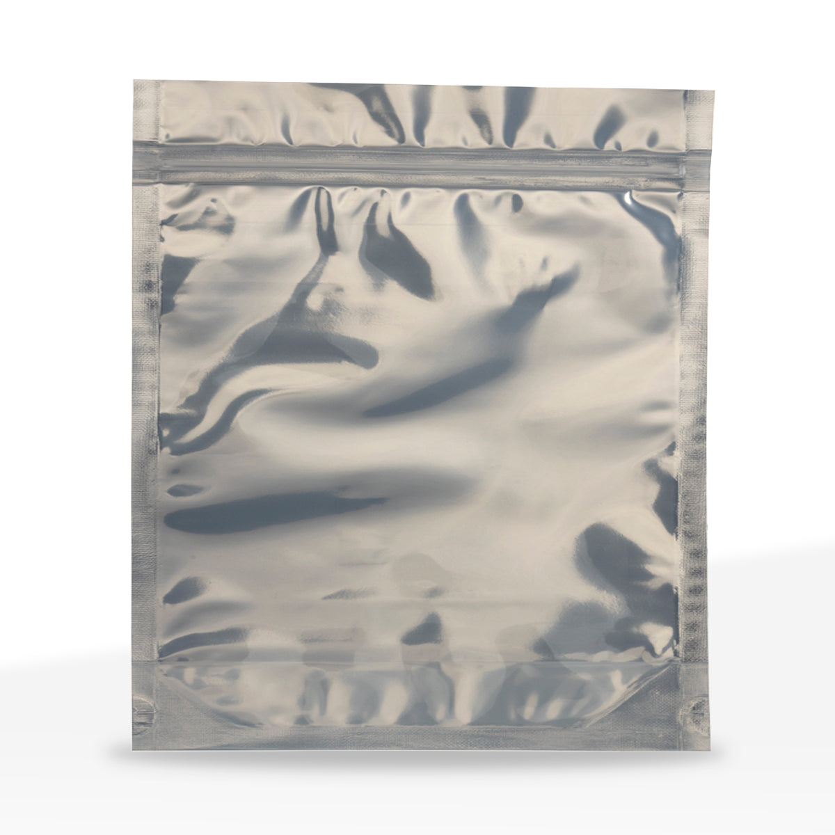 Tamper Evident | Silver Vista Mylar Bags | 14" x 16" - 1lb - 100 Count - Biohazard Inc - No Tear Notch