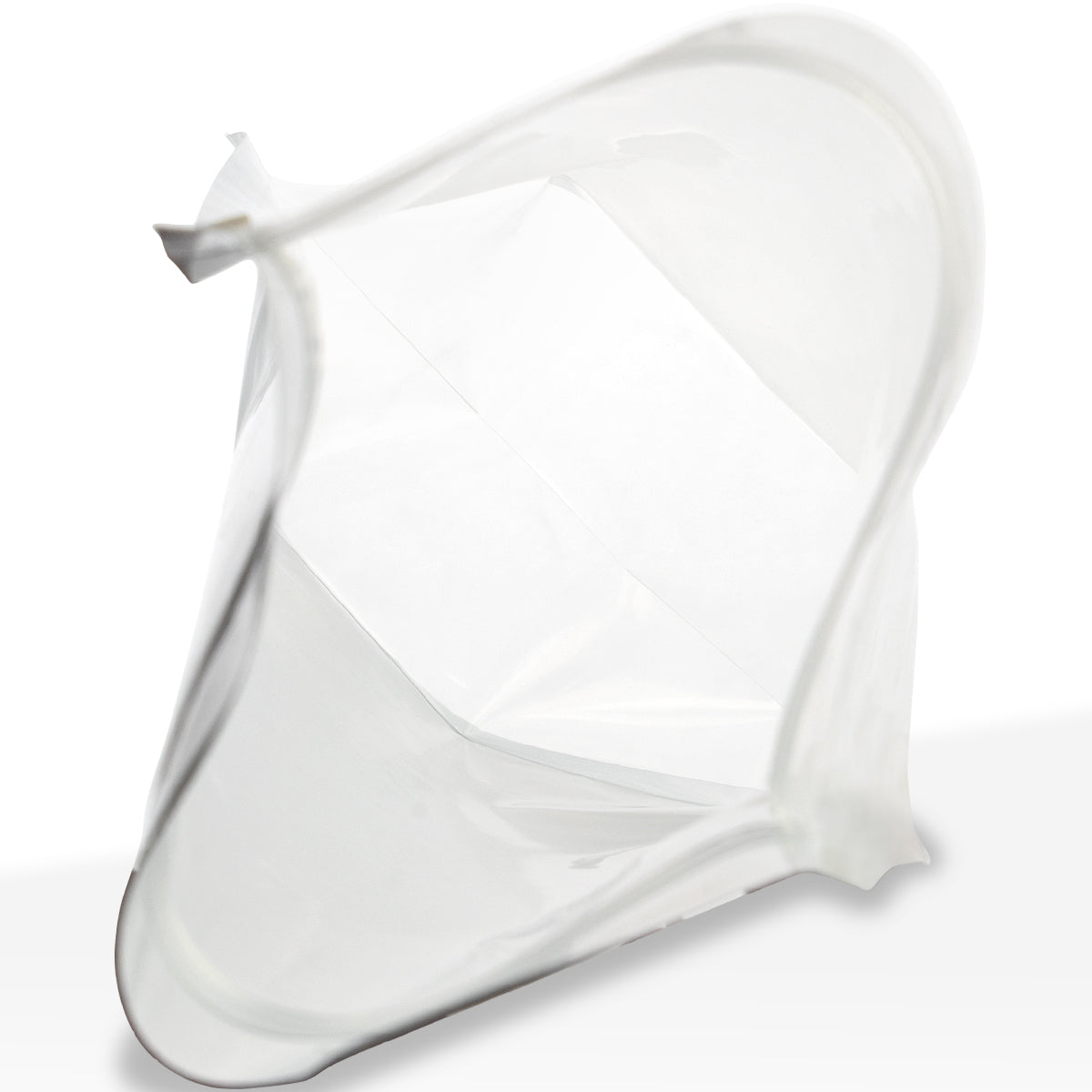 Tamper Evident | Glossy White Vista Mylar Bags w/ Tear Notch | 5" x 8" - 14g - 1000 Count - Biohazard Inc - Tear Notch