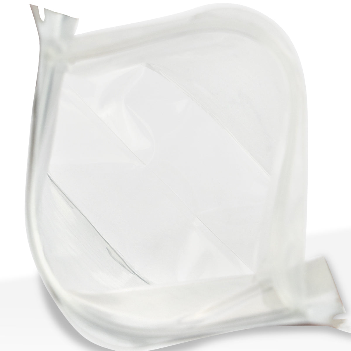 Tamper Evident | Glossy White Vista Mylar Bags | 4" x 5" - 3.5g - 1000 Count - Biohazard Inc - Tear Notch