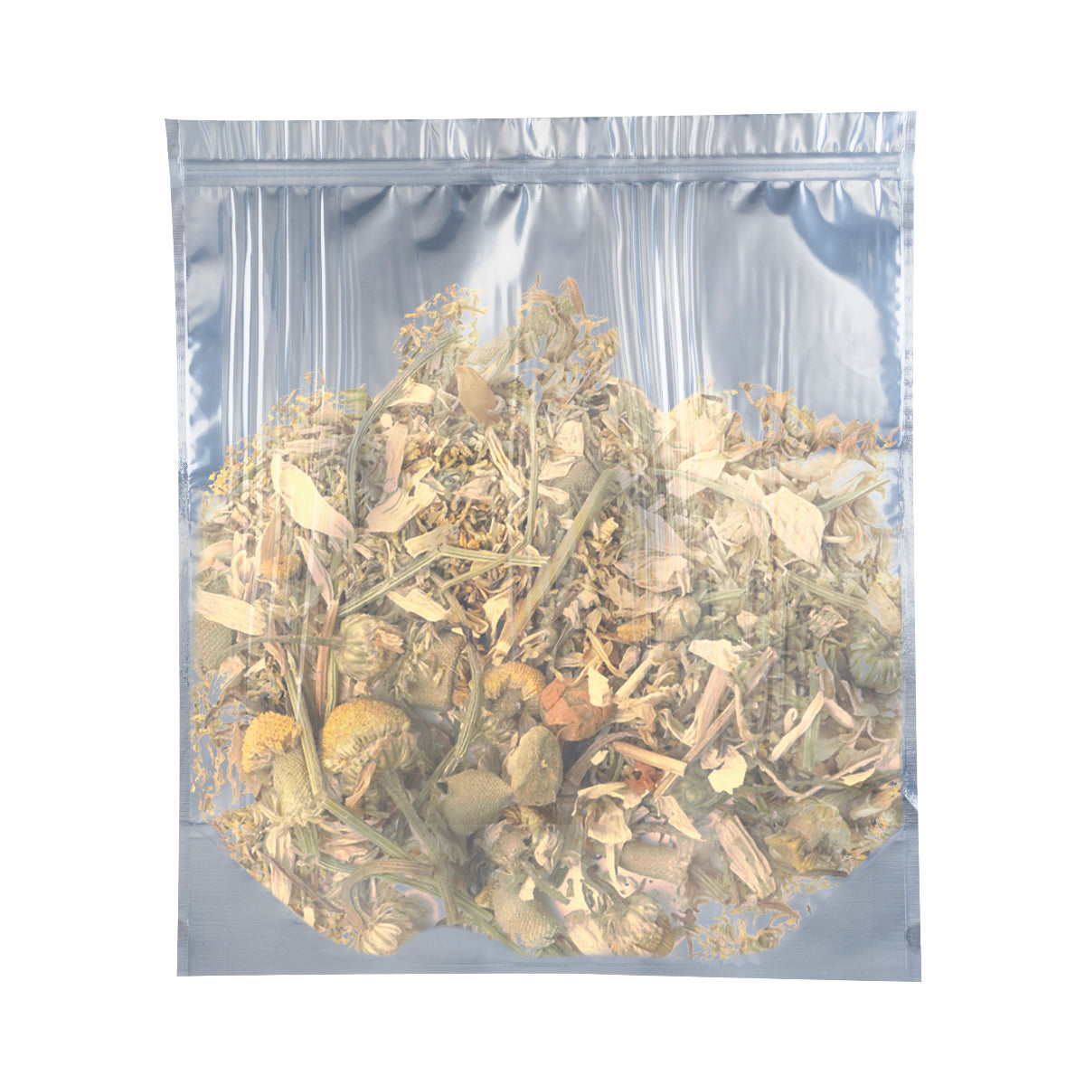 Tamper Evident | Glossy White Mylar Bags | 448g - 100 Count - Biohazard Inc - Flower