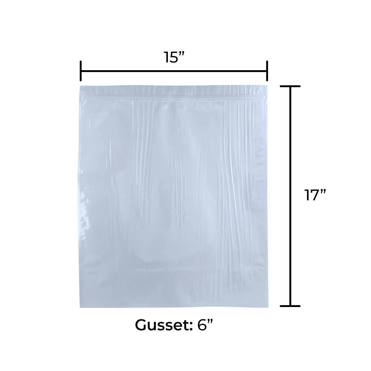 Tamper Evident | Glossy White Mylar Bags | 448g - 100 Count - Biohazard Inc