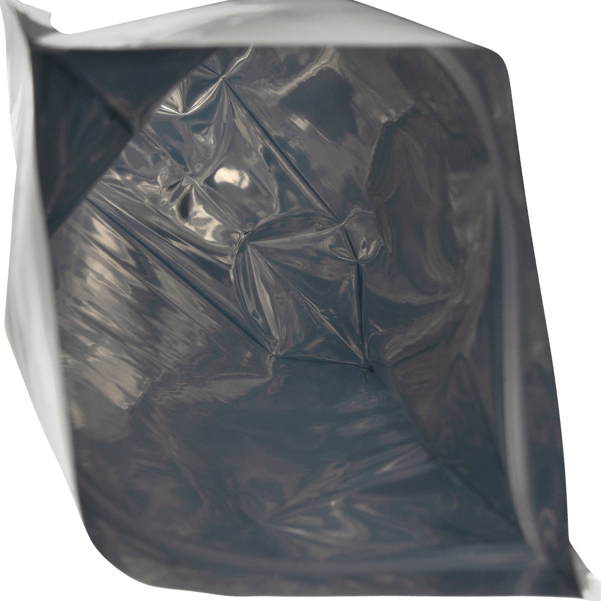 Tamper Evident | Glossy White Mylar Bags | 6" x 9" - 28g - 1000 Count - Tear Notch - Biohazard Inc