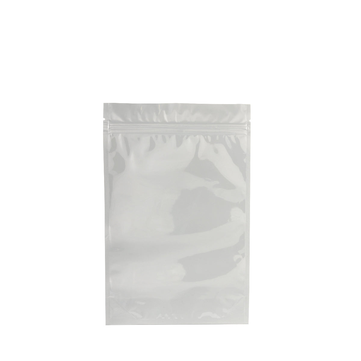 Tamper Evident | Glossy White Mylar Bags | 6" x 9" - 28g - 1000 Count - Tear Notch - Biohazard Inc
